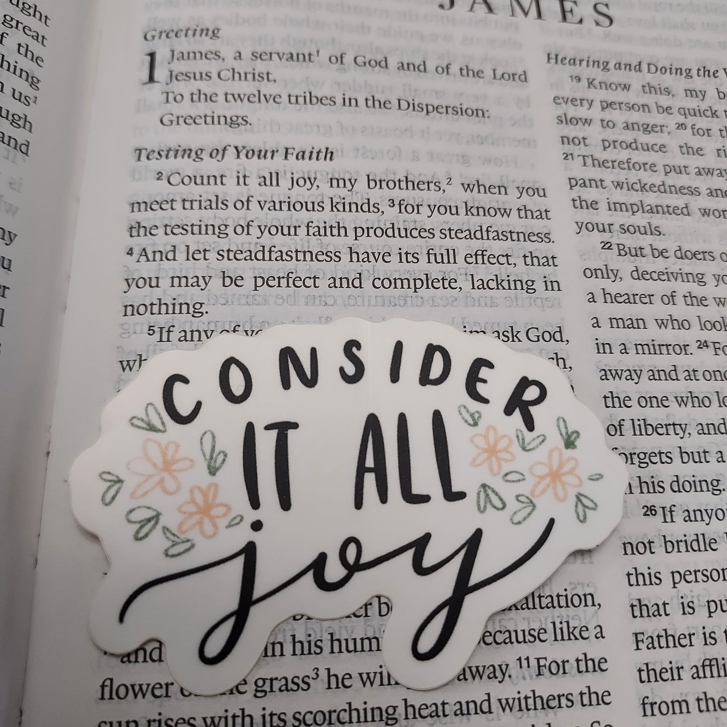 Consider it All Joy Sticker