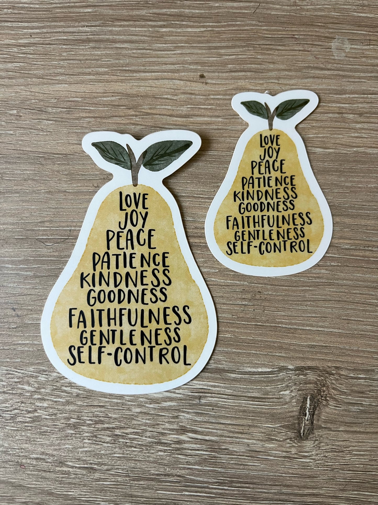 Fruit of the Spirit Pear Sticker