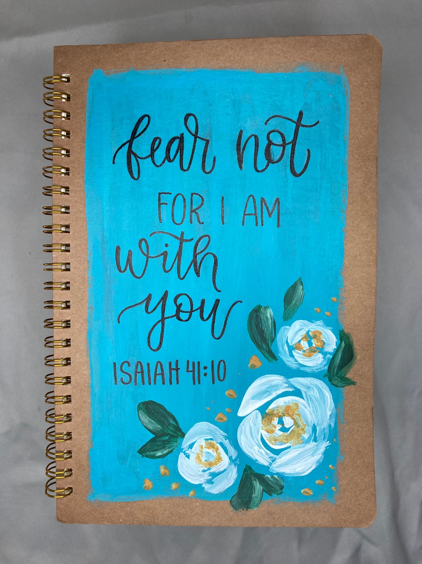 Hand-painted Fear Not Spiral Notebook